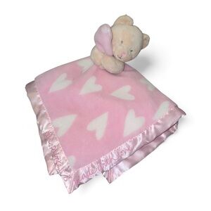 Messages From The Heart SANDRA MAGSAMEN Bear Rattle LOVEY SECURITY BLANKET Plush